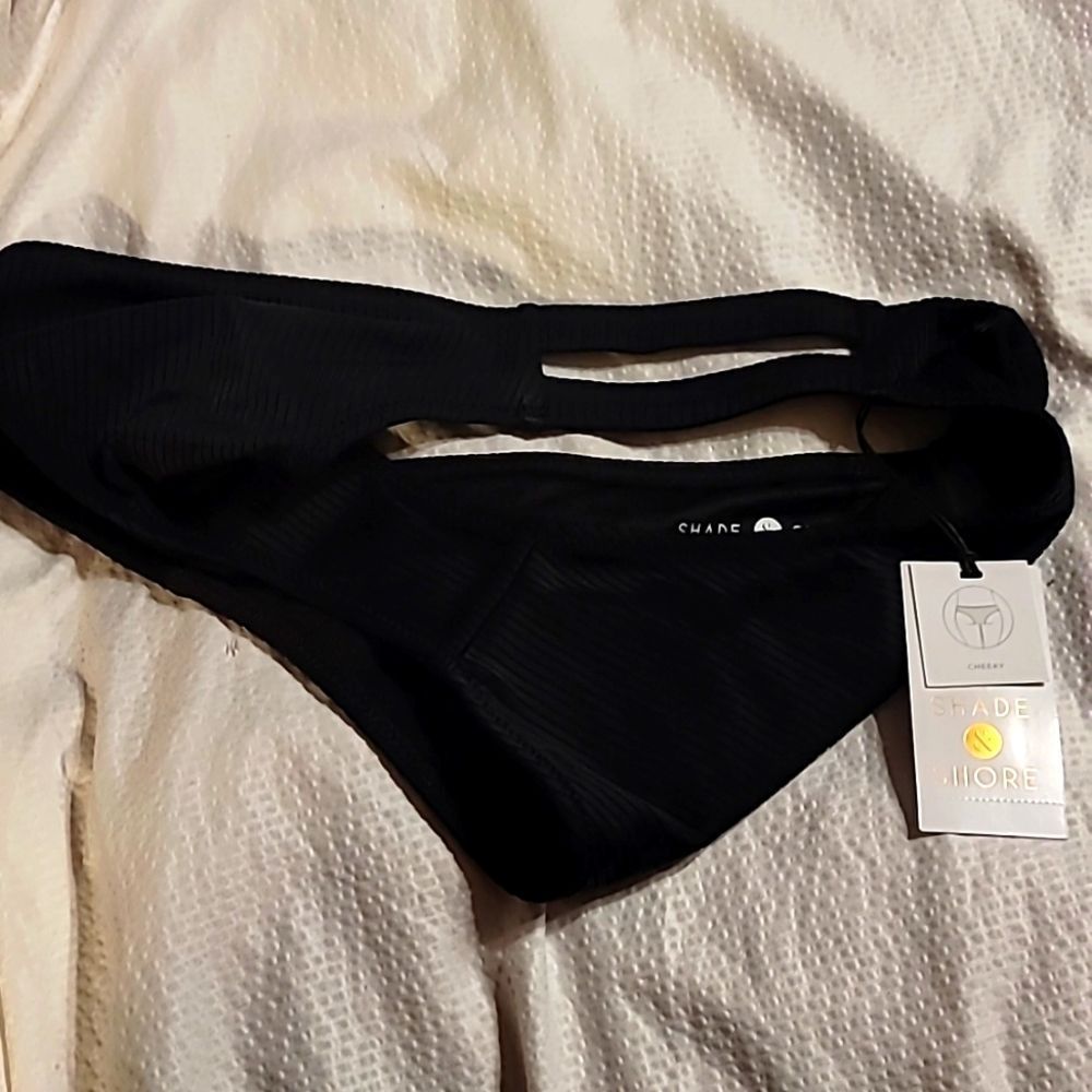 NWT CHEEKY OPEN SIDE RIBBED BIKINI BOTTOM SIZE SMALL